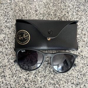 Ray-Ban Erika Black Sunglasses with Case